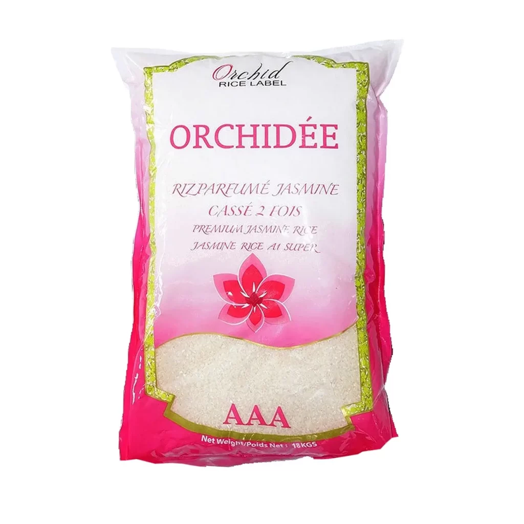 Riz cassé 2 fois parfumé Orchidée 18 kg